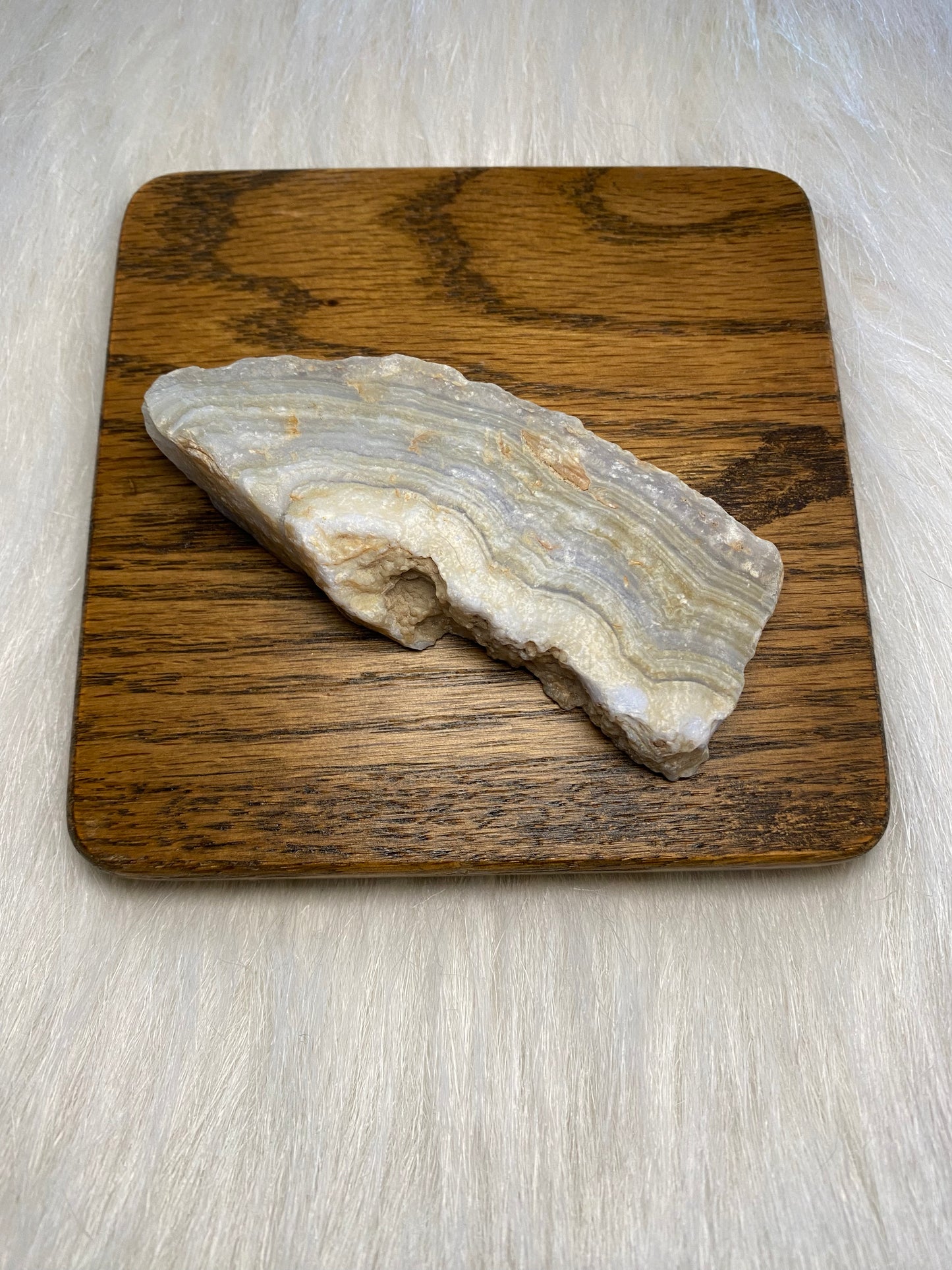 Blue lace agate slab