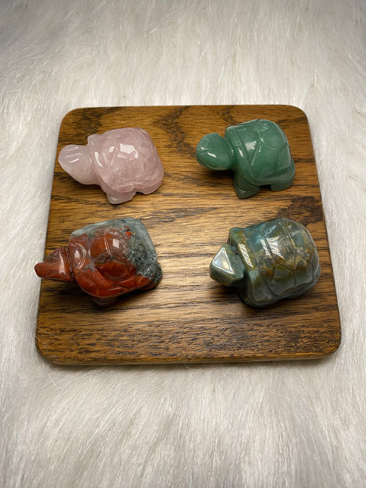 Crystal Turtle Carving