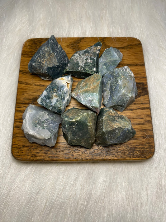 Raw Moss Agate