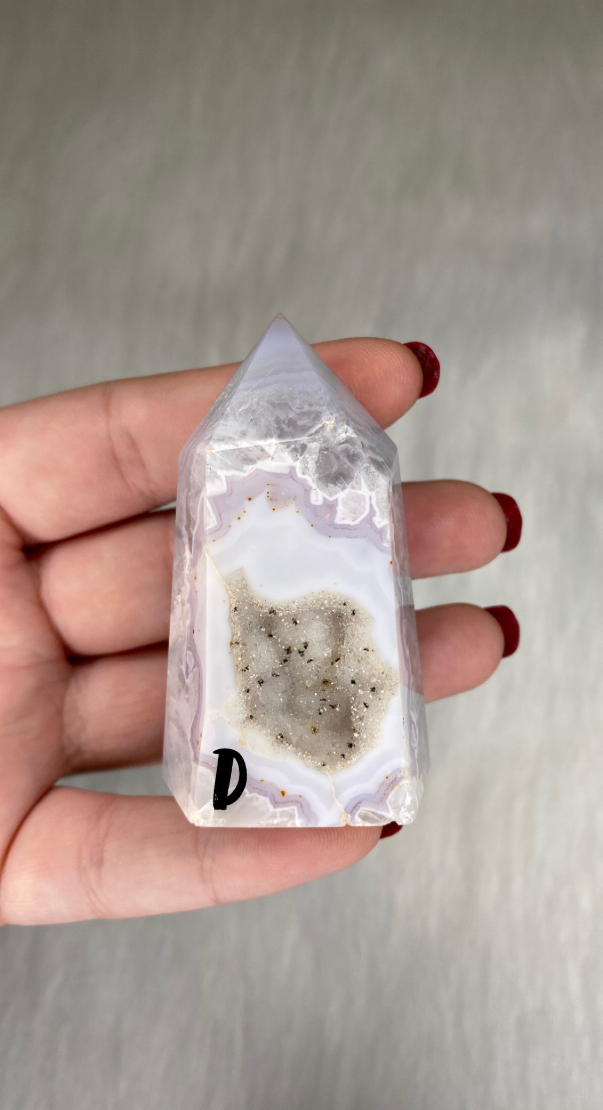 Medium Druzy Agate Tower