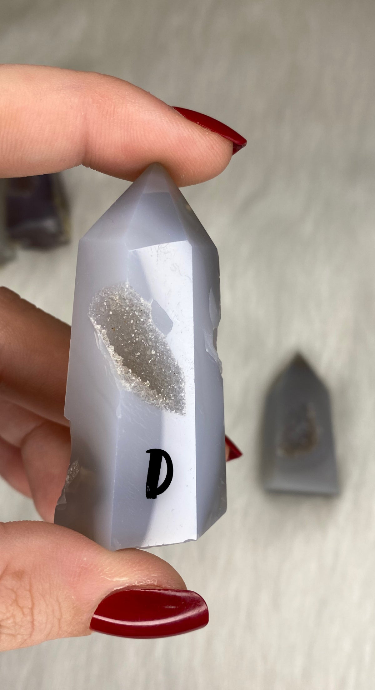 Small Druzy Agate Towers
