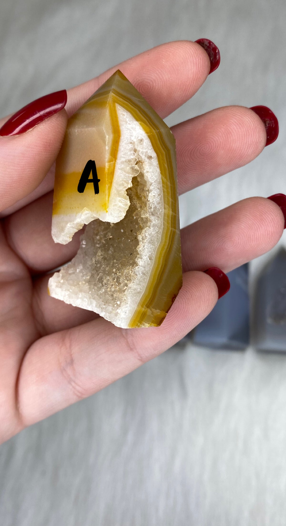 Small Druzy Agate Towers