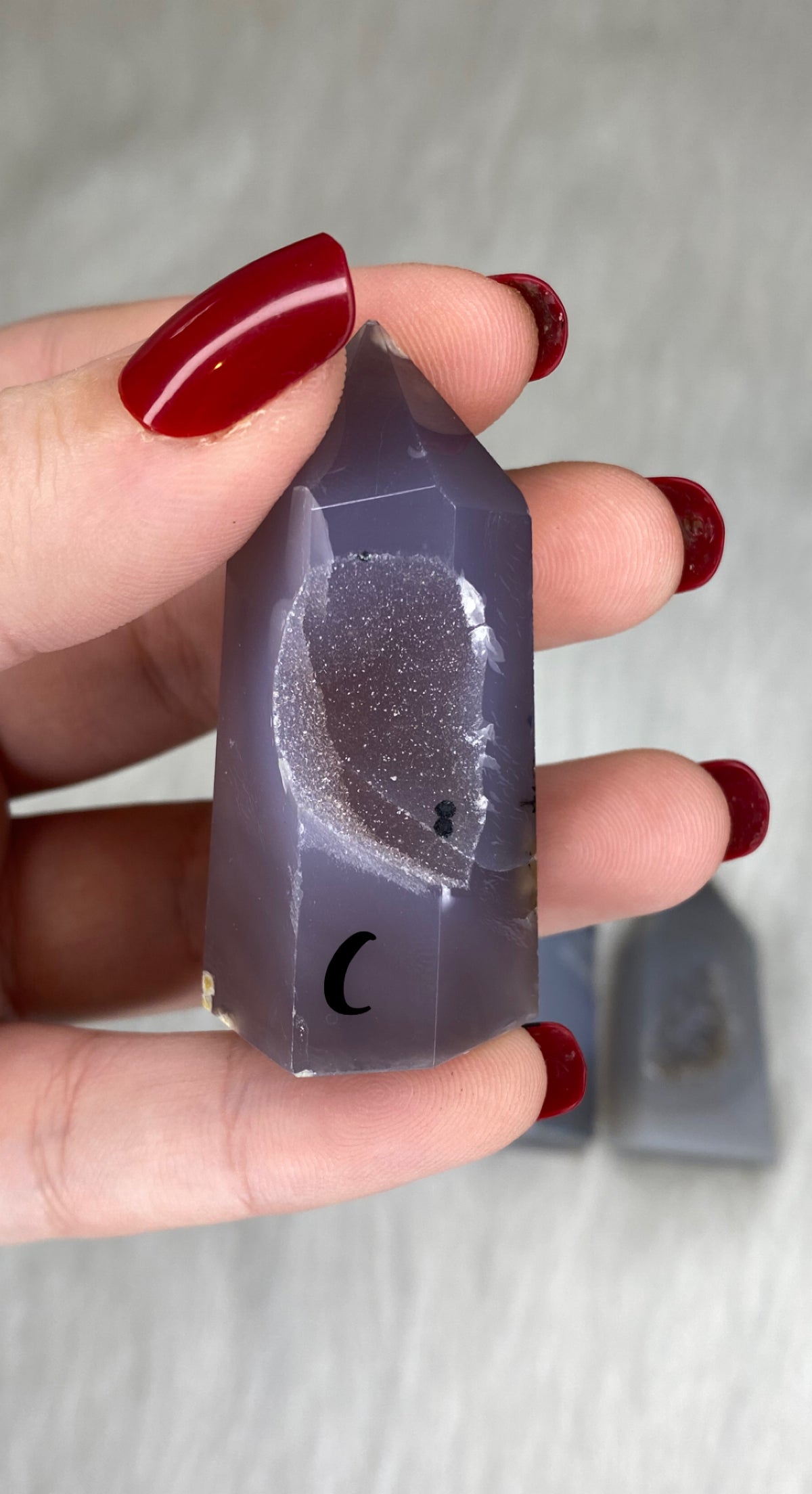 Small Druzy Agate Towers