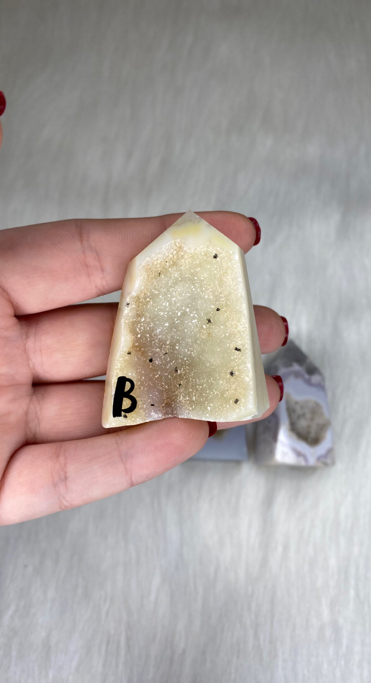 Medium Druzy Agate Tower