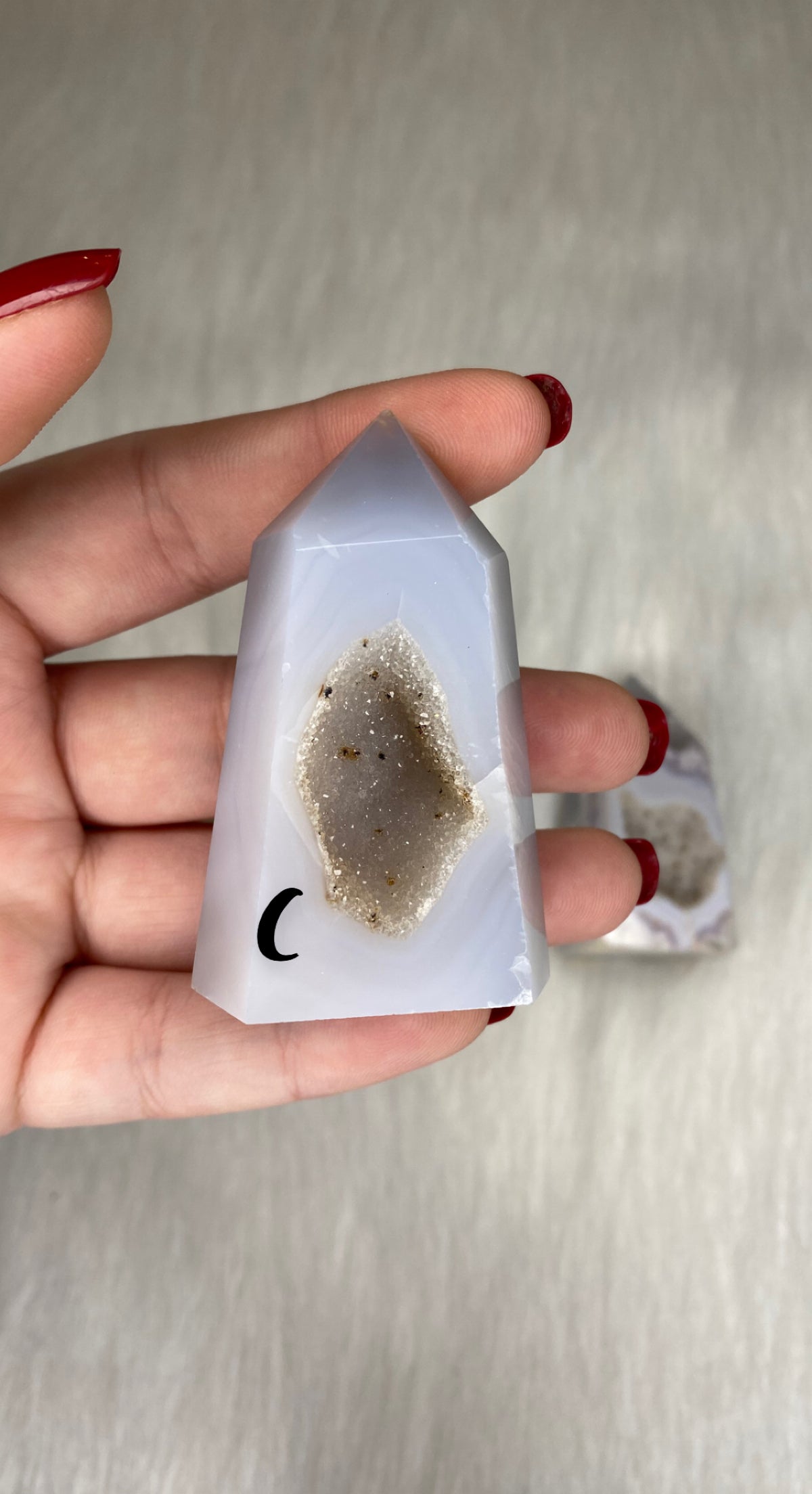 Medium Druzy Agate Tower